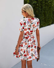 
                        
                          Cargar imagen en el visor de la galería, KIRUNDO 2021 Women’s Summer Short Sleeve Ruffle Floral Dress
                        
                      