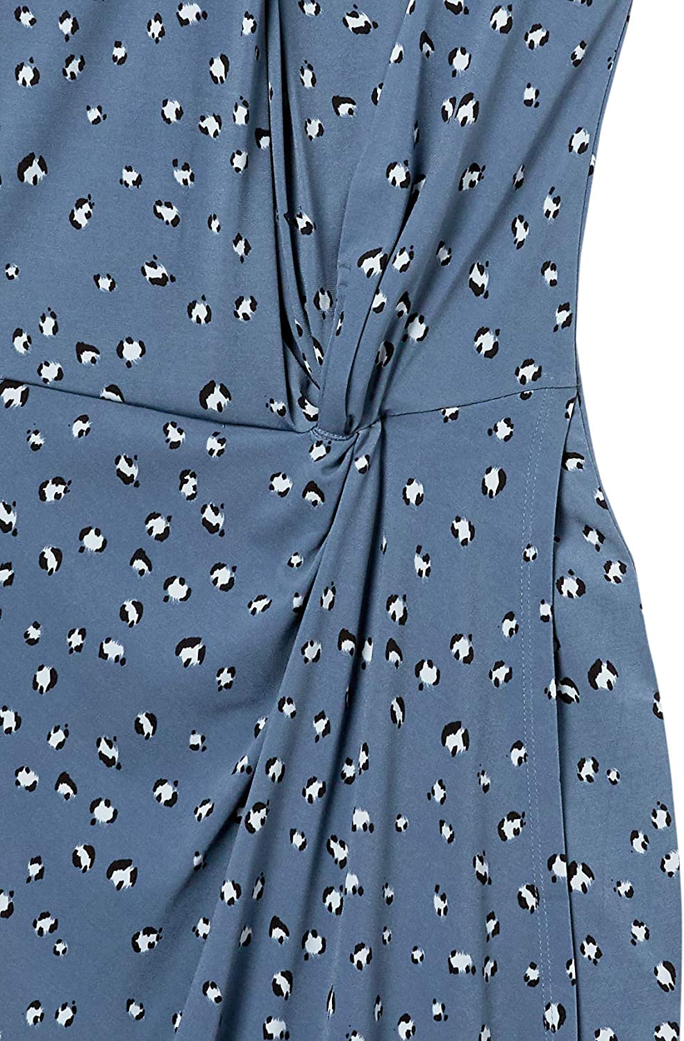 Amazon Brand - Lark & Ro Women's Sleeveless Crossover Twist Neck Faux Wrap Dress