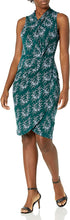 
                        
                          Muat gambar ke penampil Galeri, Amazon Brand - Lark &amp; Ro Women's Sleeveless Crossover Twist Neck Faux Wrap Dress
                        
                      