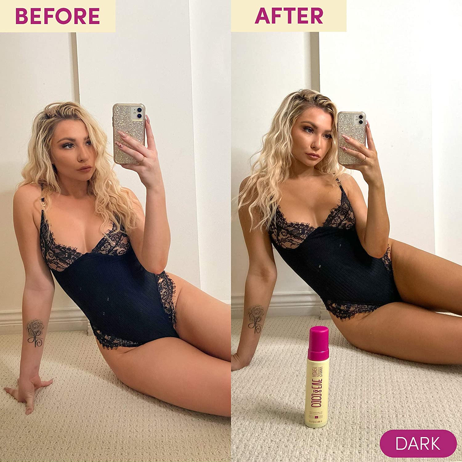 Coco & Eve Self Tanner Mousse Kit - All Natural Sunless Tanning Mousse