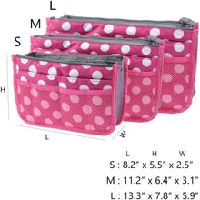 
                        
                          Load image into Gallery viewer, Vercord Purse Organizer Insert for Handbags Bag Organizers Inside Tote Pocketbook Women Nurse Nylon 13 Pockets Black Medium
                        
                      
