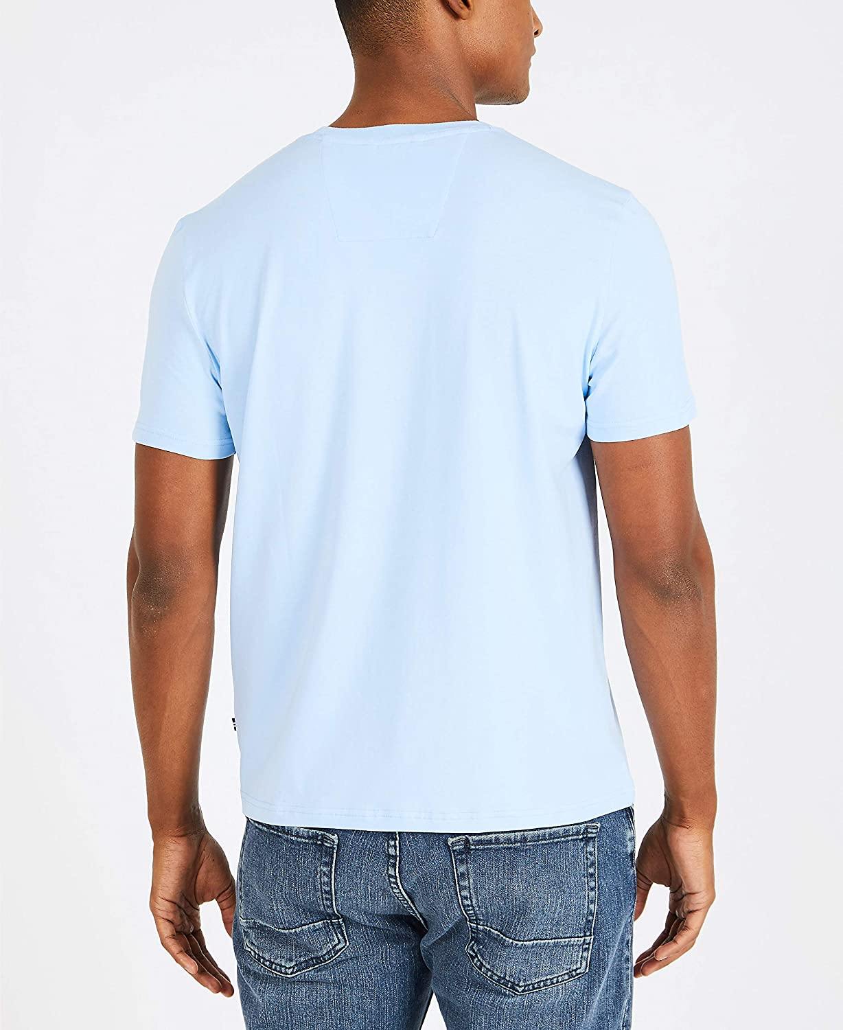 Nautica Men's Solid Crew Neck Short-Sleeve Pocket T-Shirt - JOY2ESpree