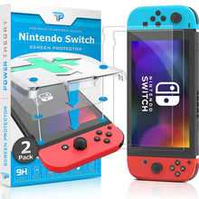 
                        
                          Load image into Gallery viewer, Power Theory Screen Protector for Nintendo Switch [2-Pack] with Easy Install Kit [Premium Tempered Glass for Switch Console] - JOY2ESpree
                        
                      