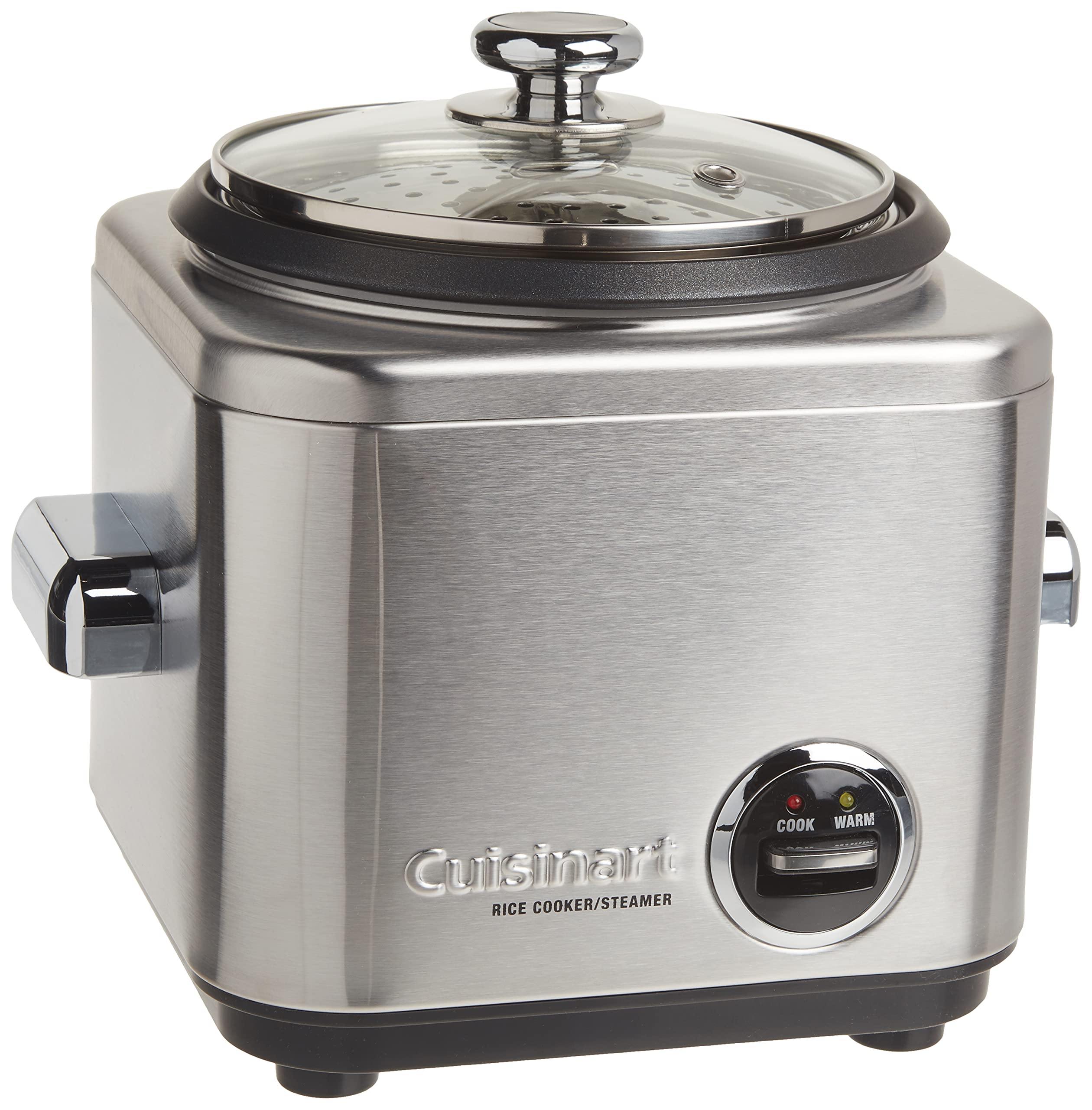 Cuisinart CRC-400 Rice Cooker, 4-Cup, Silver - JOY2ESpree
