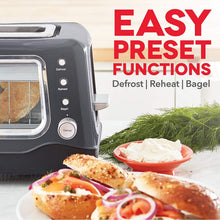 
                        
                          Cargar imagen en el visor de la galería, Dash Clear View Toaster: Extra Wide Slot Toaster with Stainless Steel Accents + See Through Window - JOY2ESpree
                        
                      