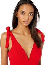 
                        
                          गैलरी व्यूवर में इमेज लोड करें, Dress the Population Women's Maira Sleeveless Plunging Dress Jumpsuit W Bows
                        
                      