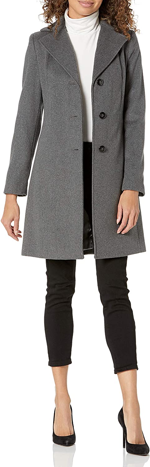 Calvin Klein womens Classic Cashmere Wool Blend Coat