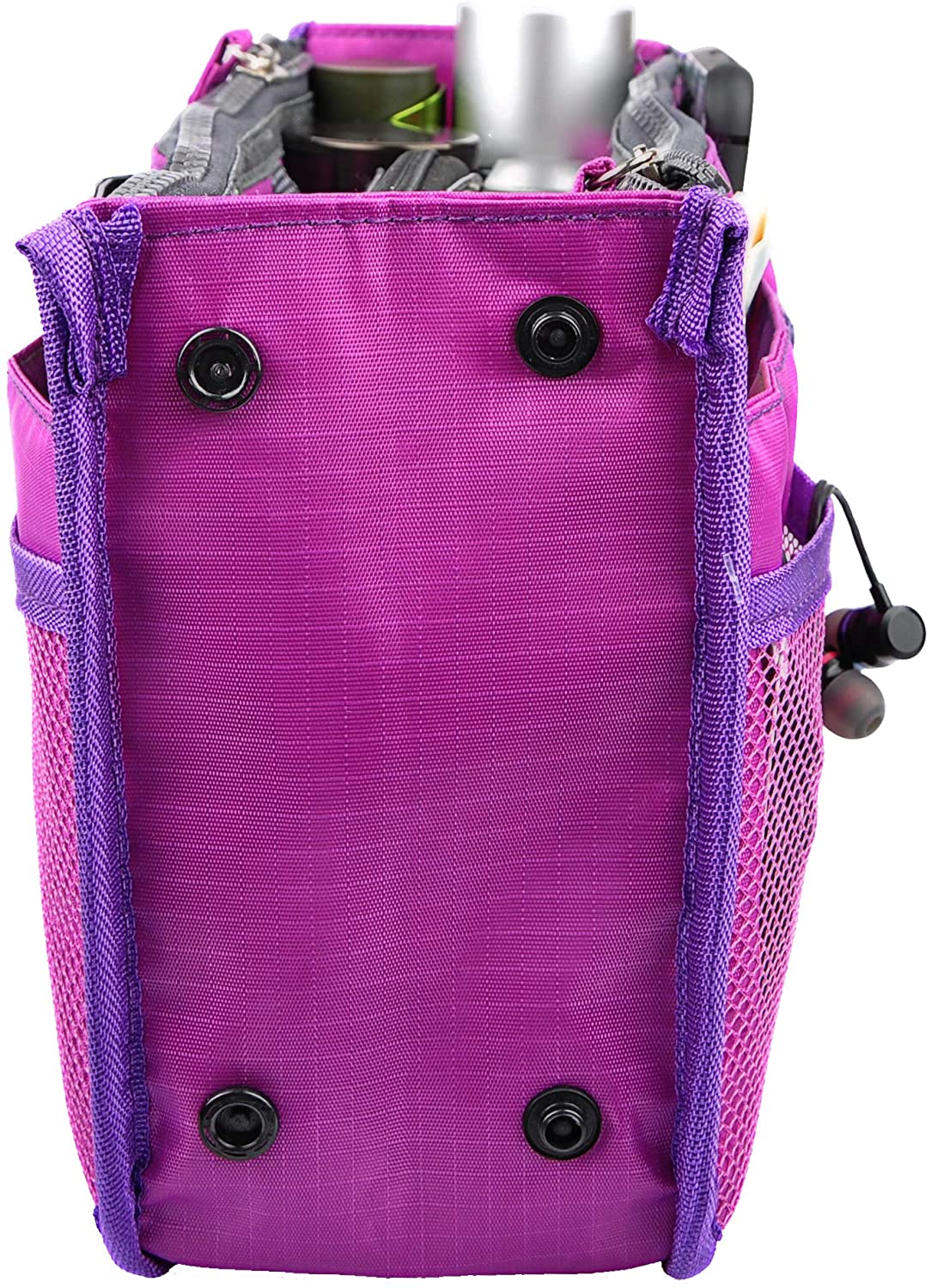 Vercord Updated Purse Handbag Organizer Insert Liner Bag in Bag 13 Pockets Purple Small