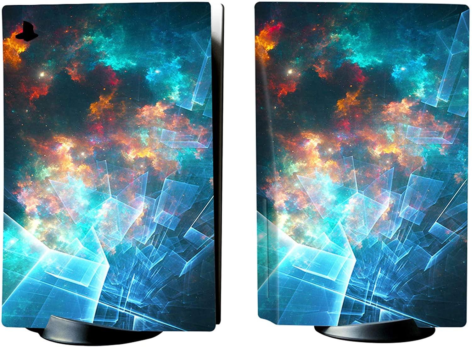 PlayVital Colorful Triangle Full Set Skin Decal for PS5 Console Disk Edition - JOY2ESpree