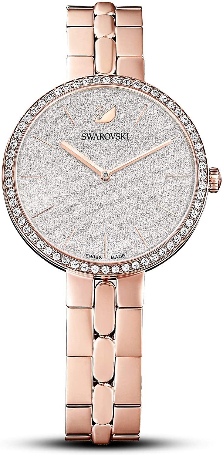 SWAROVSKI Women's Cosmopolitan Watch Collection, Metal Bracelet, Stainless Steel Band - JOY2ESpree