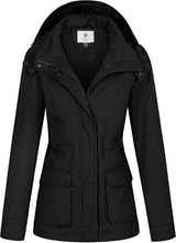 
                        
                          Load image into Gallery viewer, WenVen Women's Military Anorak Jacket Hoodie Lightweight Cotton Casual Coat - JOY2ESpree
                        
                      