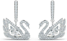 
                        
                          画像をギャラリービューアに読み込む, Swarovski Dancing Swan Pierced Earrings - JOY2ESpree
                        
                      