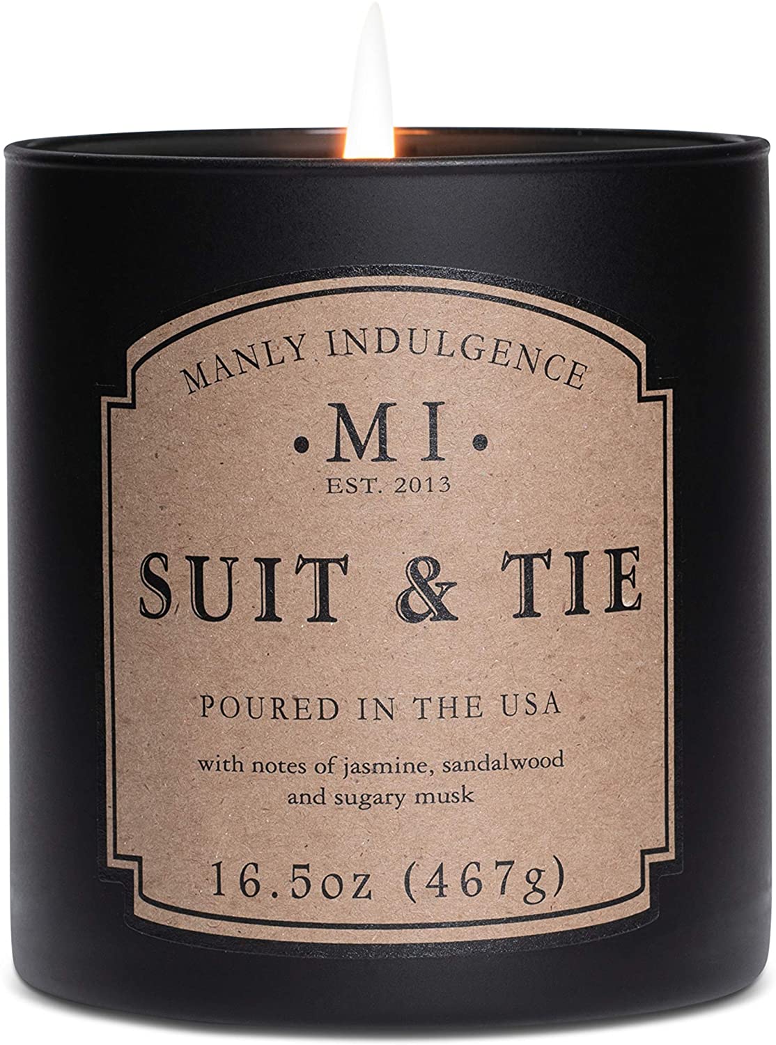 Manly Indulgence Sea Salt & Ginger Scented Jar Candle, 15 Oz, White