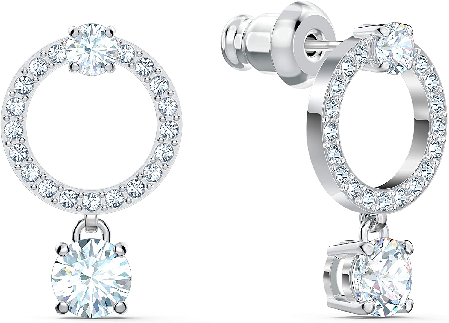 SWAROVSKI Women's Attract Crystal Jewelry Collection, Rhodium Finish - JOY2ESpree
