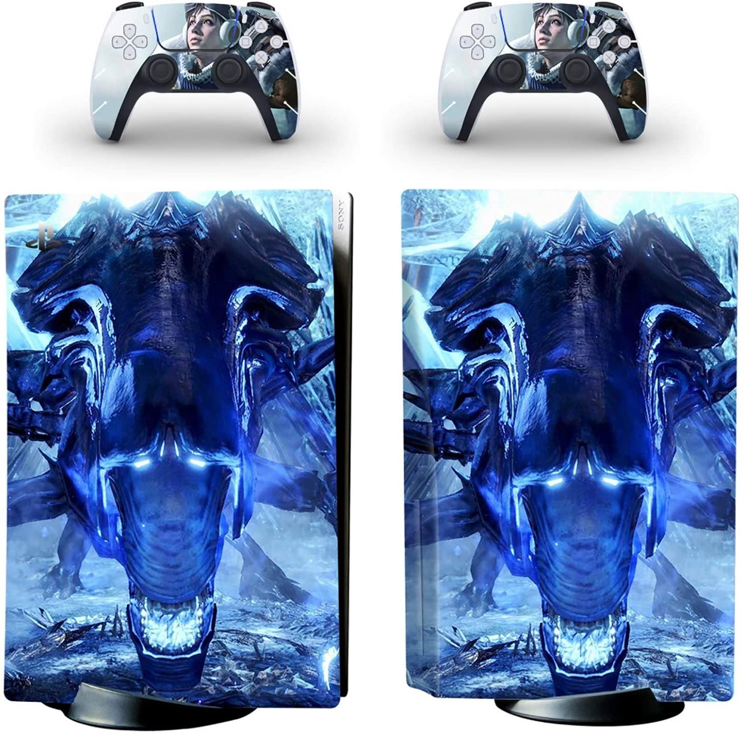 Huaatiear PS5 Sticker Vinyl Decal Cover, Skin Decal for PS5 Console Regular and Playstation 5 Controller - JOY2ESpree