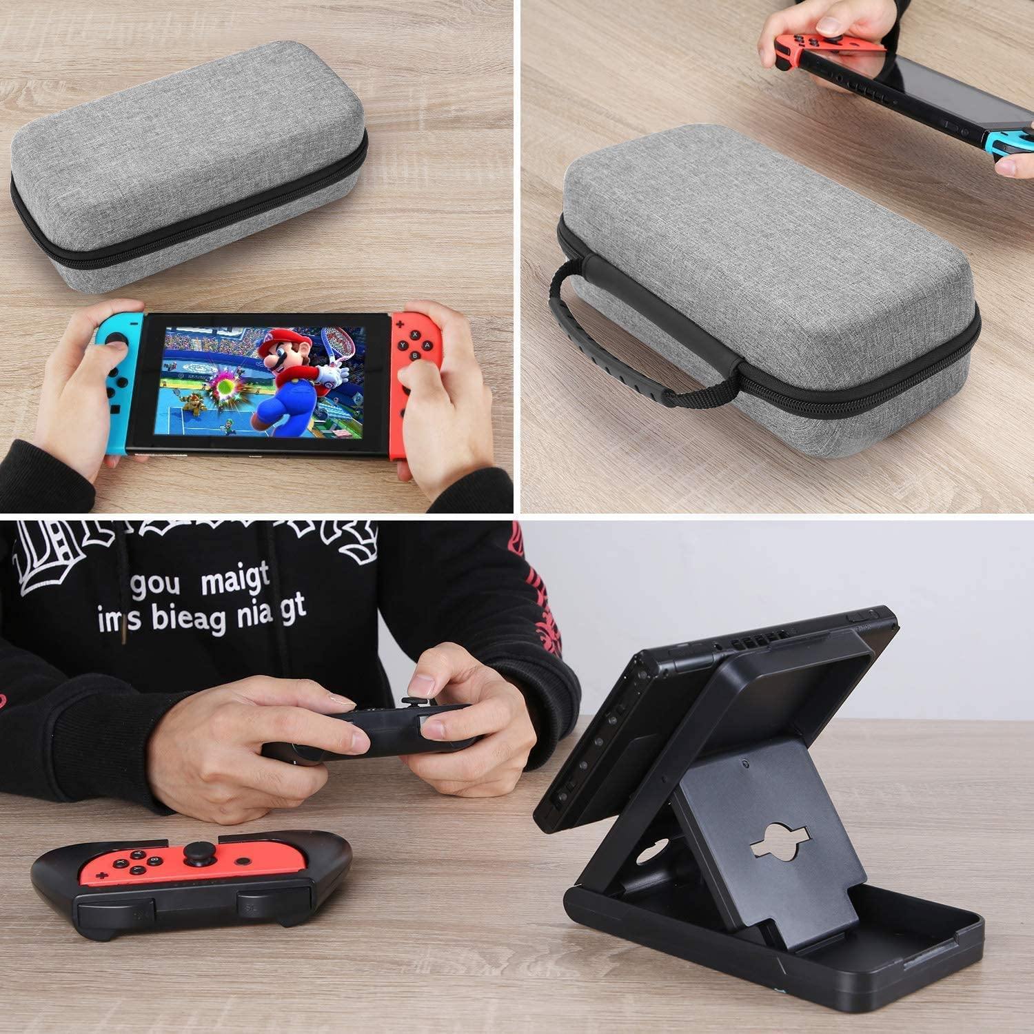 HEYSTOP Case Compatible with Nintendo Switch Carry Case Pouch Switch Cover Case 6 Joycon Grips - JOY2ESpree