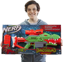 
                        
                          Muat gambar ke penampil Galeri, NERF DinoSquad Rex-Rampage Motorized Dart Blaster, 10-Dart Clip, 20 Official Darts, 10-Dart Storage- T-Rex Dinosaur Design
                        
                      