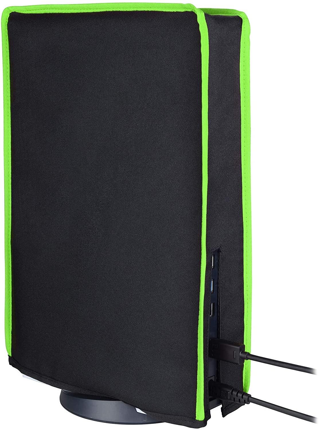 PlayVital Gray Nylon PS5 Dust Cover, Soft Neat Lining Dust Guard for DualSense 5 Console - JOY2ESpree