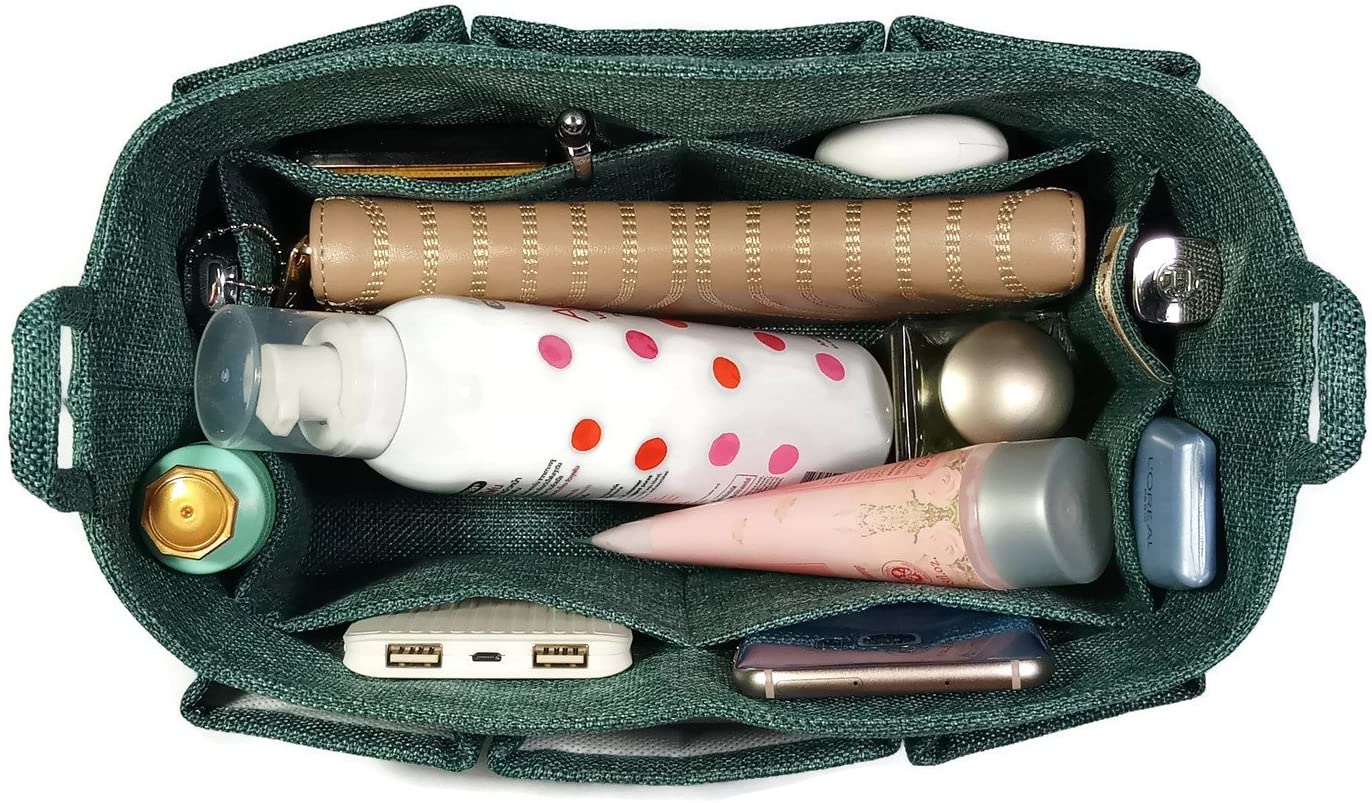 K&M Quality Product Purse Organizer Insert Medium for LV Speedy 30 Longchamp Cuir