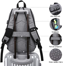 
                        
                          Load image into Gallery viewer, Laptop Backpack,Business Travel Anti Theft Backpack for Men Women with USB Charging Port
                        
                      