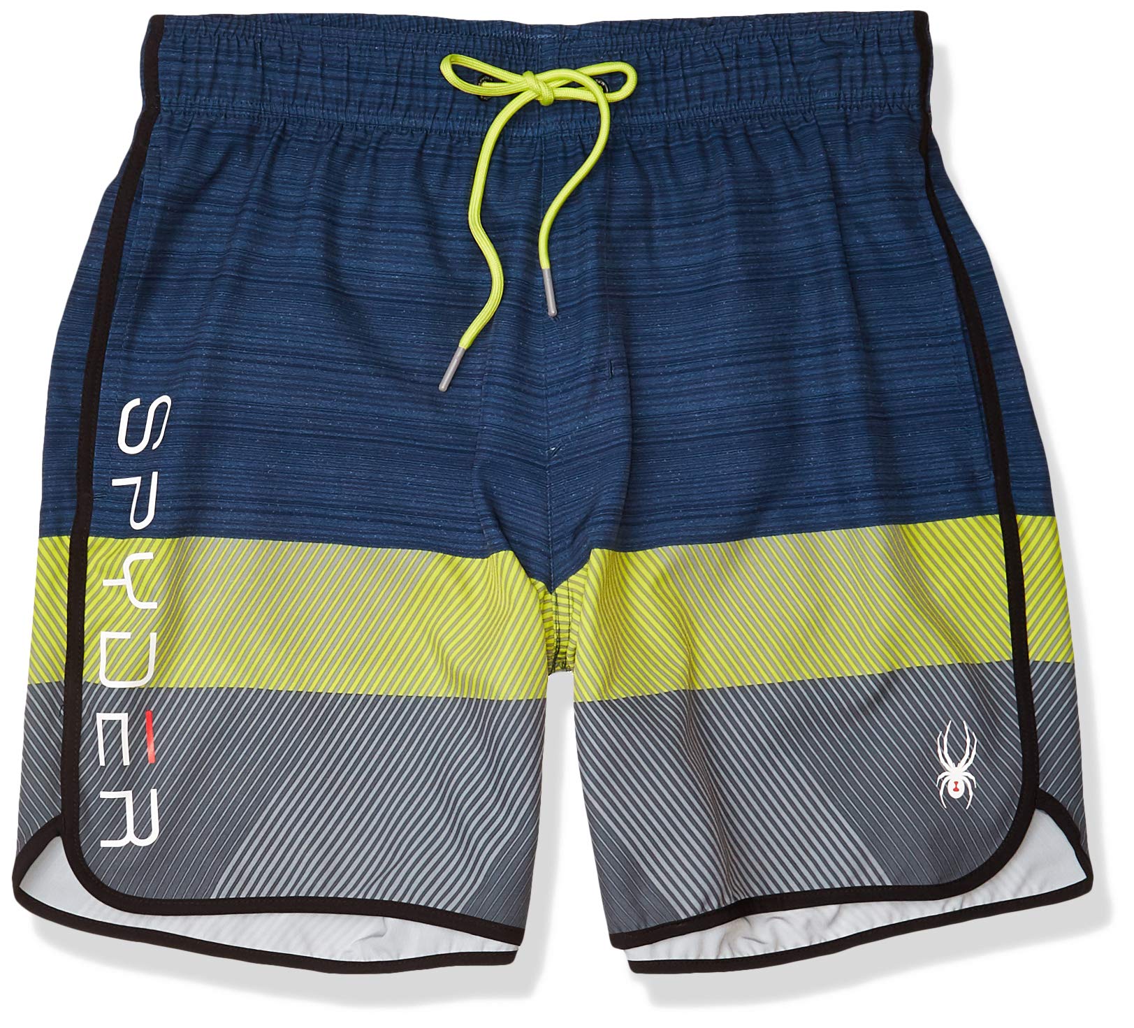 Spyder Men's 7" Textured Colorblock Volley Swim Trunks