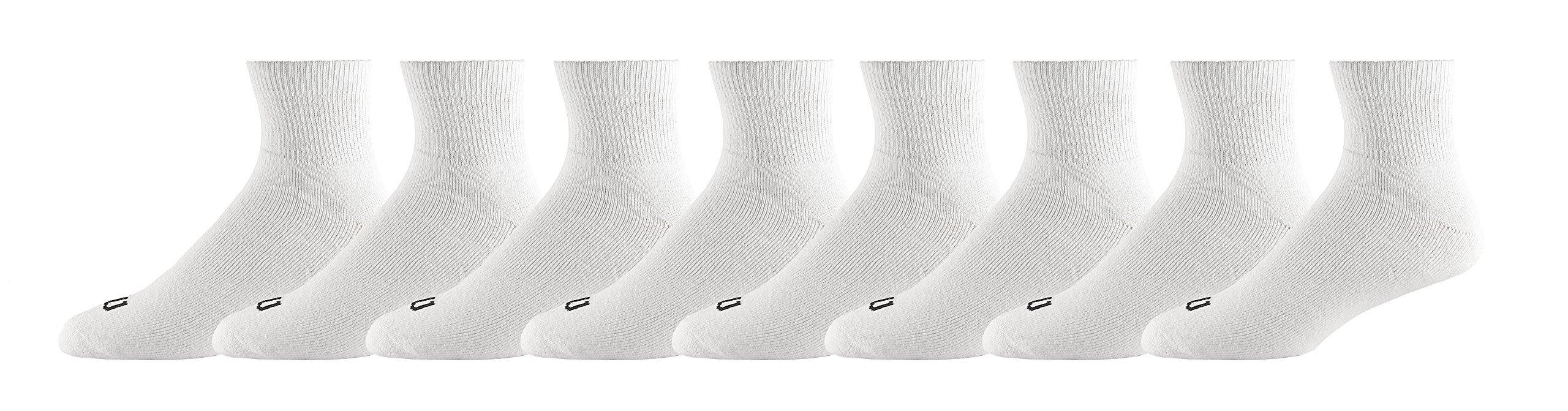 Wilson mens Dri-tech Moisture Control Athletic Quarter Socks, 8 Pack Multipack - JOY2ESpree
