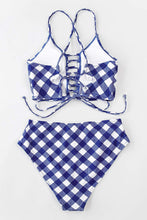 
                        
                          Load image into Gallery viewer, CUPSHE Women’s Bikini Swimsuit Floral Print Lace Up Strappy Two Piece Bathing Suit
                        
                      