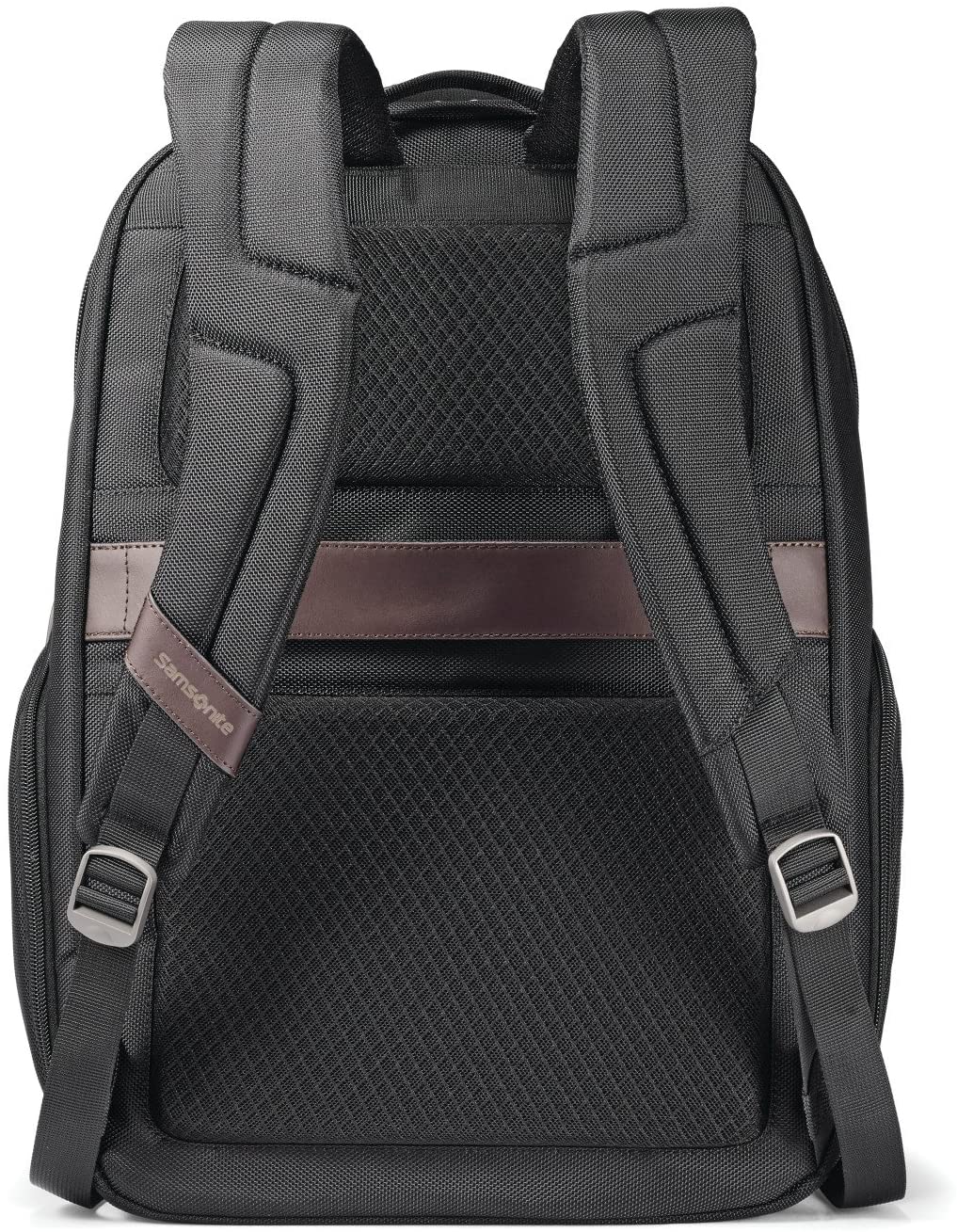 Samsonite Kombi Business Backpack, Black/Brown, 17.5 x 12 x 7-Inch