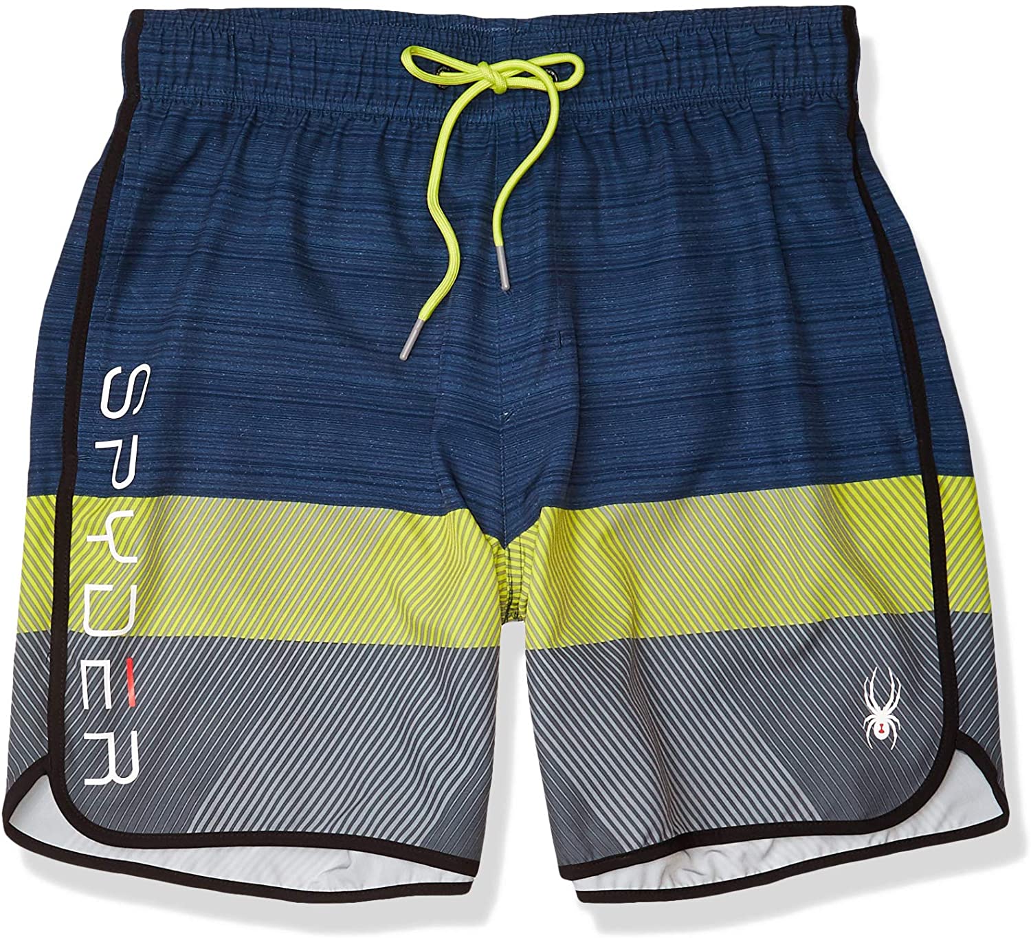 Spyder Men's 7" Textured Colorblock Volley Swim Trunks