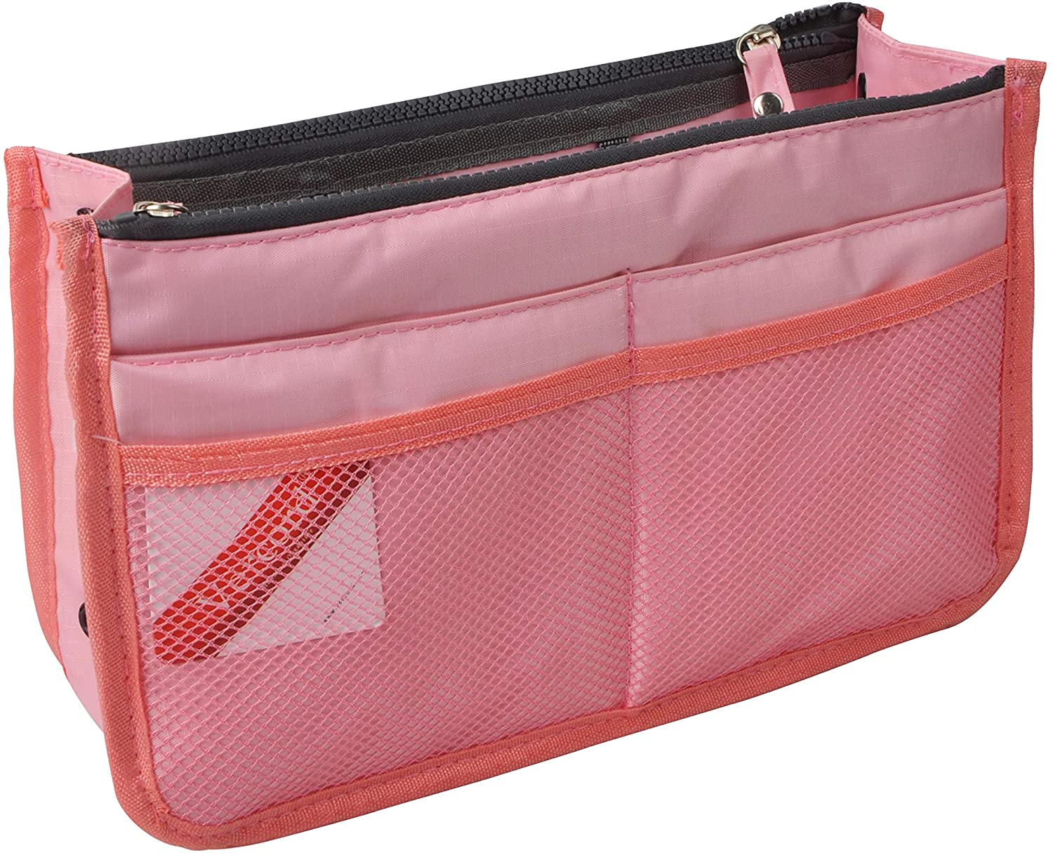 Vercord Updated Purse Handbag Organizer Insert Liner Bag in Bag 13 Pockets Purple Small