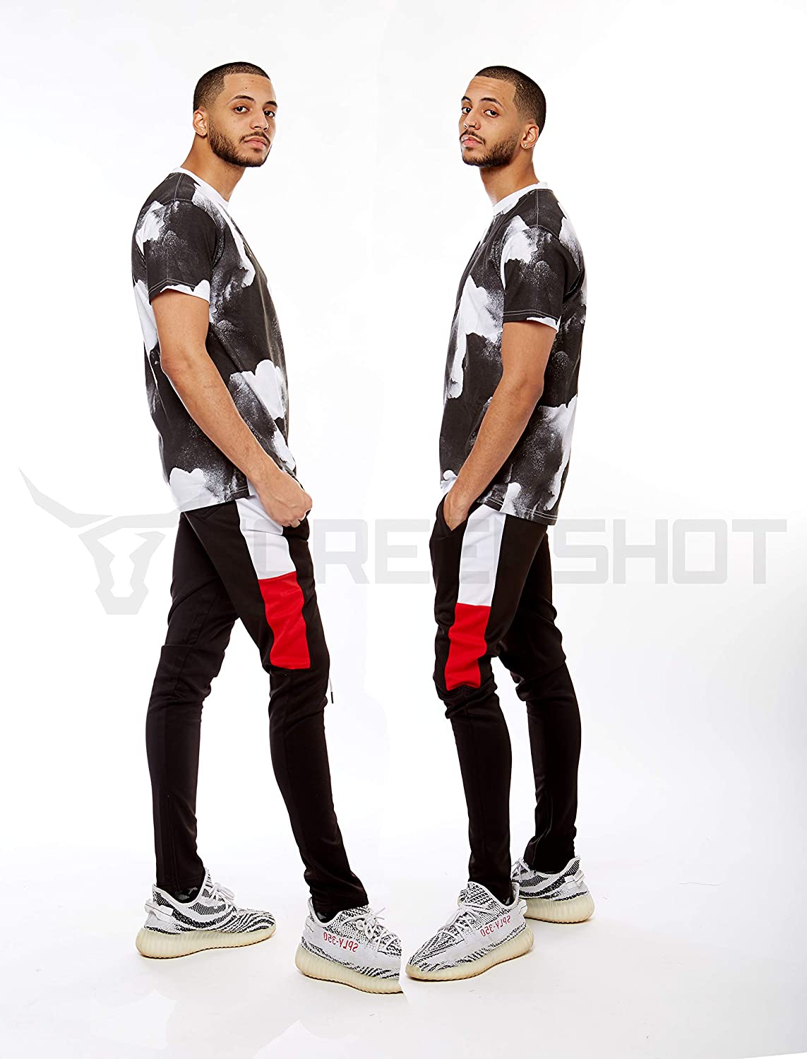 Screenshotbrand Mens Hip Hop Premium Slim Fit Track Pants