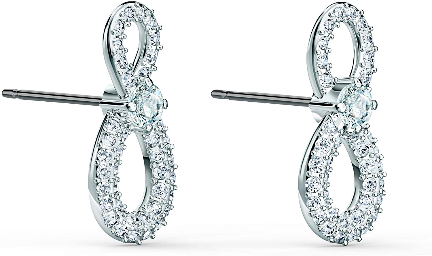 SWAROVSKI Women's Infinity Jewelry Collection, Rhodium Finish, Clear Crystals - JOY2ESpree