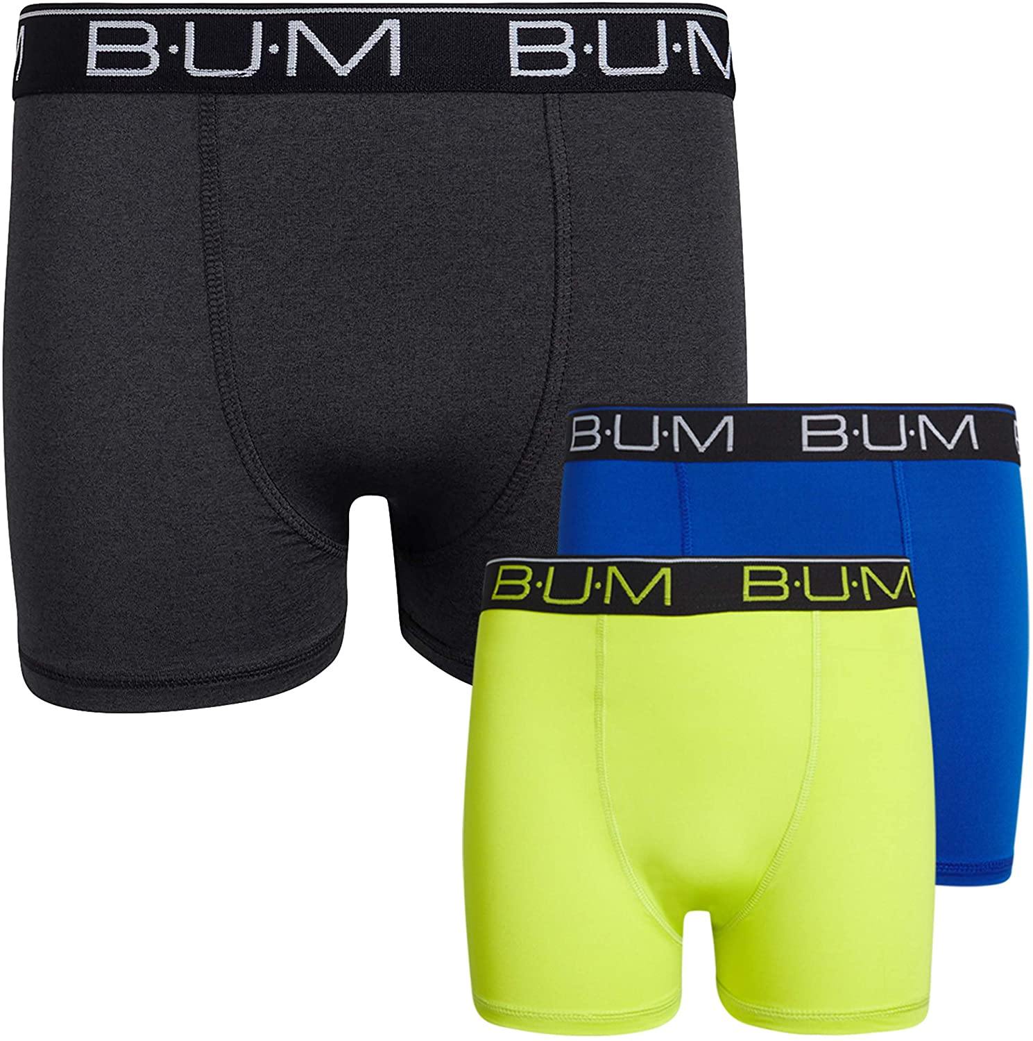 B.U.M. Equipment Boys Performance Dry-Fit Compression Boxer Briefs (3 Pack) - JOY2ESpree