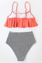 
                        
                          Muat gambar ke penampil Galeri, CUPSHE Women's High Waisted Falbala Bikini Set
                        
                      