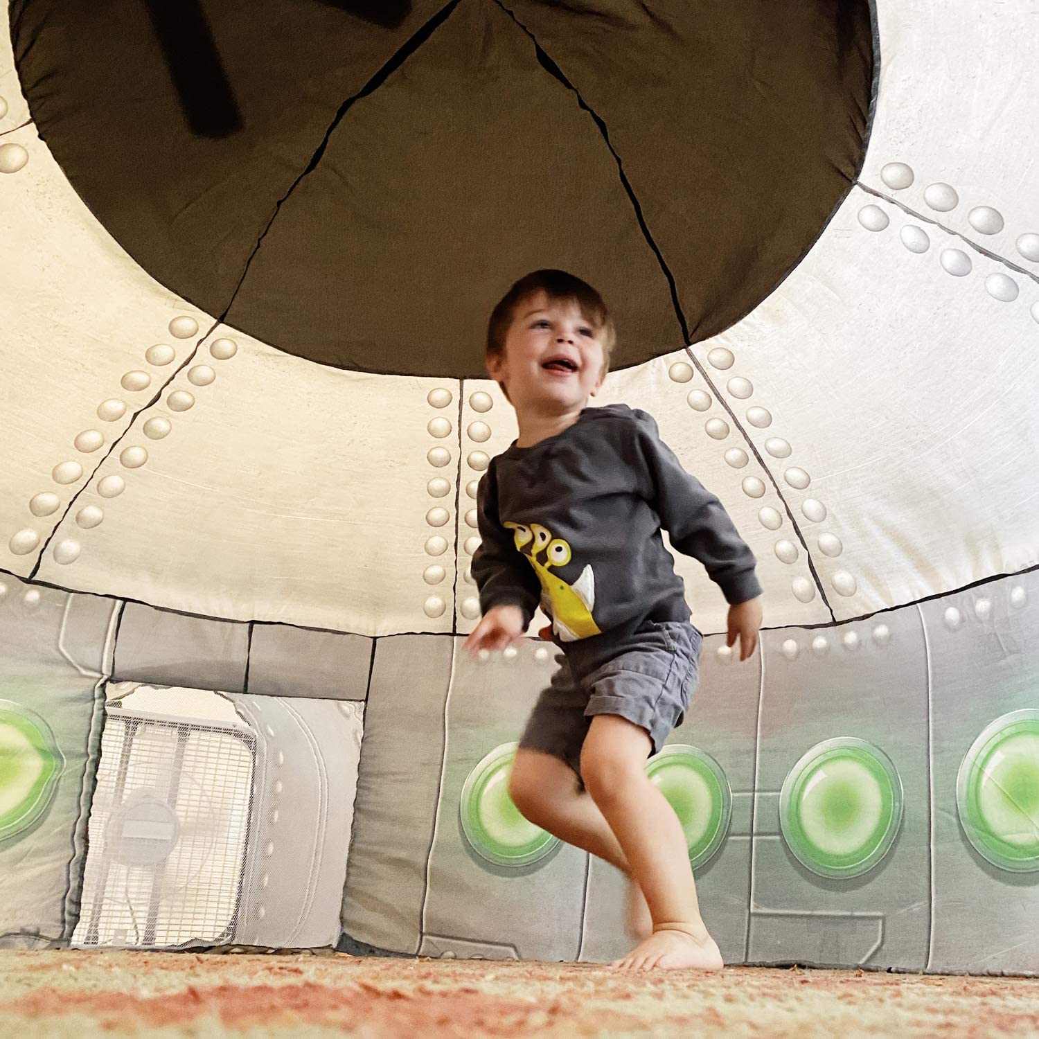 The Original AirFort Build A Fort in 30 Seconds, Inflatable Fort for Kids (Ocean Camo)