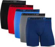 
                        
                          Load image into Gallery viewer, Russell Athletic Men's All Day Comfort Boxer Briefs (5 Pack)
                        
                      