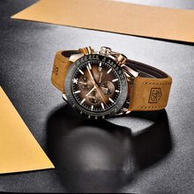 
                        
                          Muat gambar ke penampil Galeri, BENYAR Chronograph Mens Watch Quartz Movement 30M Waterproof | Leather Watch Strap
                        
                      