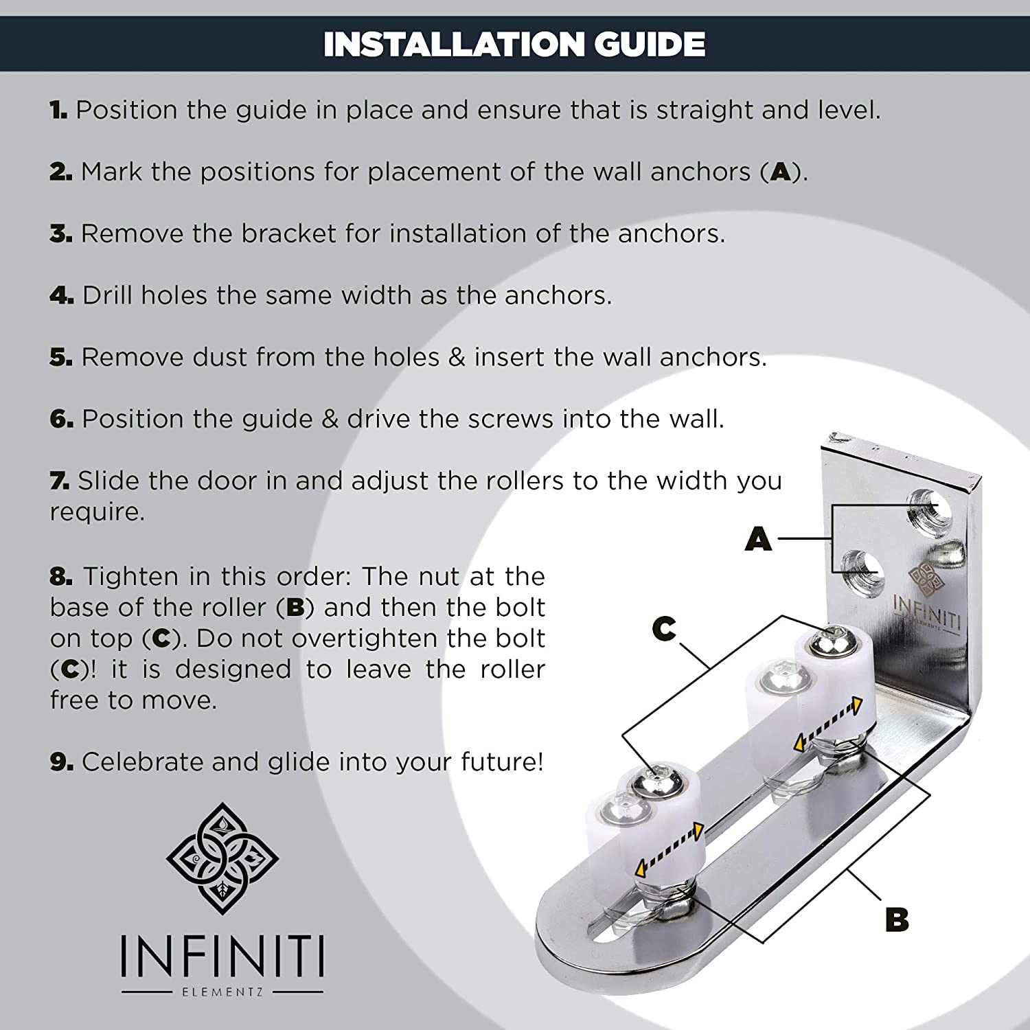 New Improved Design!!! Barn Door Floor Guide | Smooth AS Butter Bearings!!!