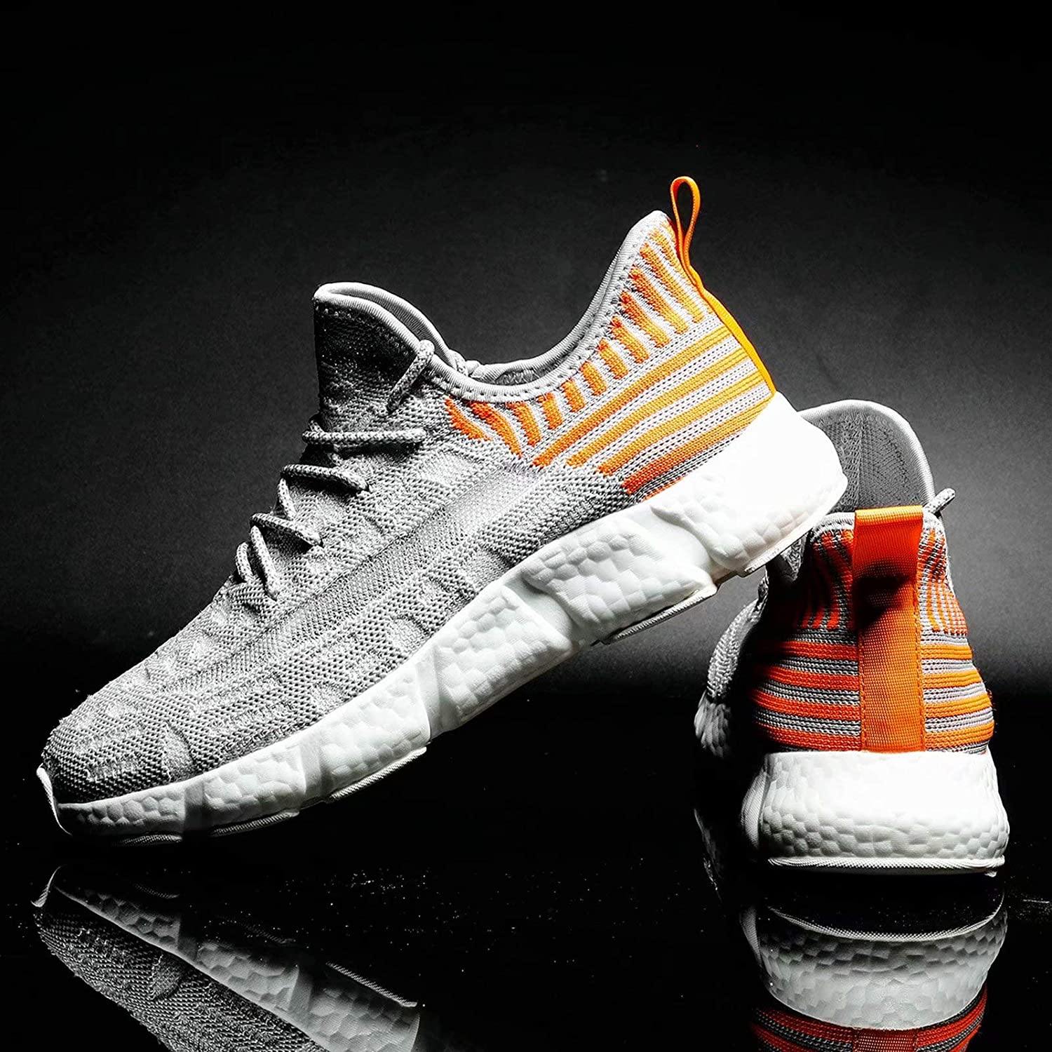 KEEZMZ Men's Running Shoes Fashion Breathable Sneakers Mesh Soft Sole Casual Athletic Lightweight