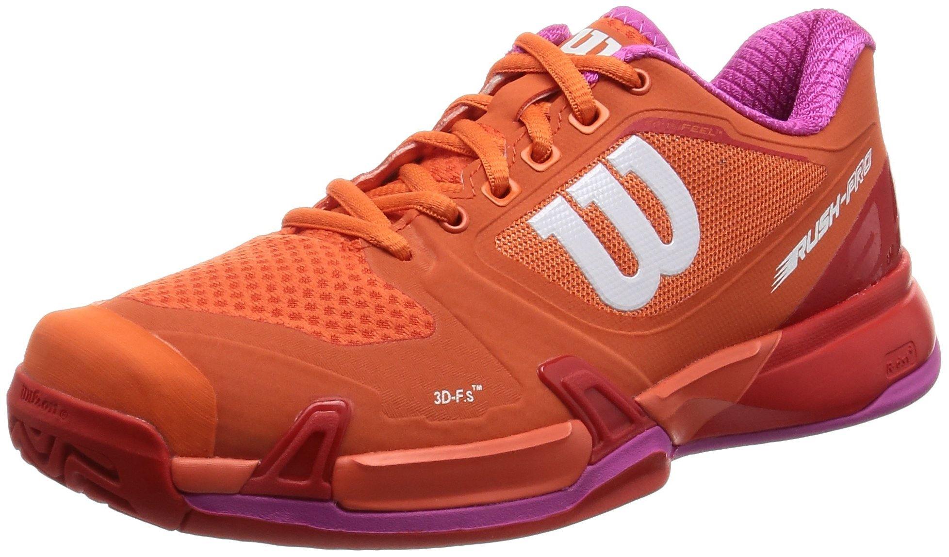 Wilson Rush Pro 2.5 Women's Tennis Shoe Orange/Red/Violet - JOY2ESpree