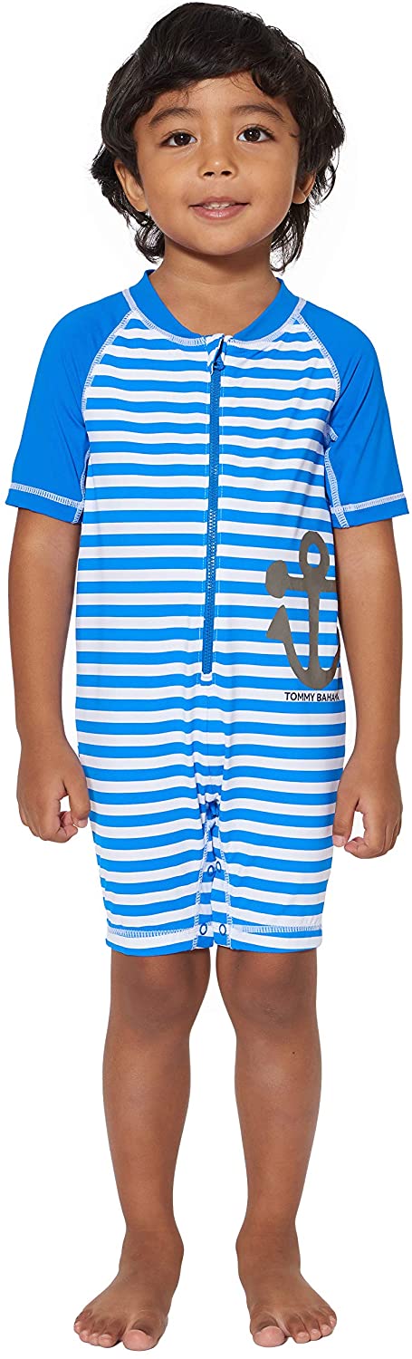 Tommy Bahama Boys' One Piece Rashguard Swimsuit Bathingsuit