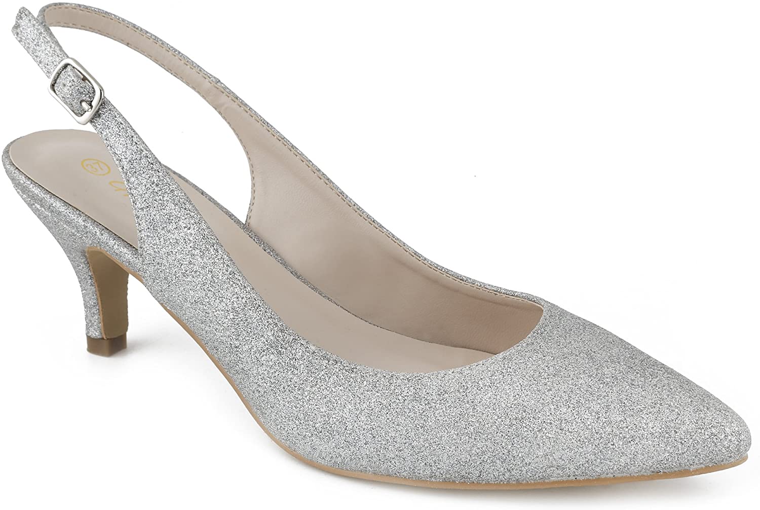 Greatonu Womens Slingback Dress Pump
