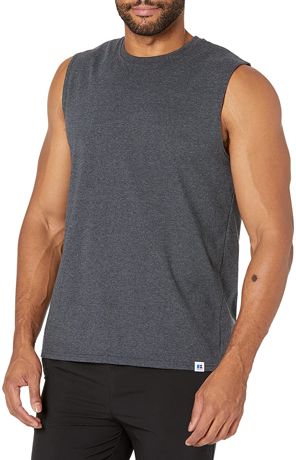 Russell Athletic Men's Cotton Performance Sleeveless Muscle T-Shirt