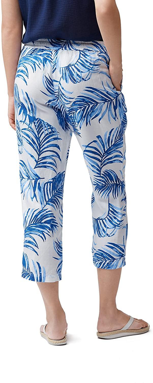 Tommy Bahama Women's Fuller Fronds Easy Crop Cobalt Sea - JOY2ESpree