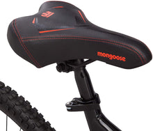 
                        
                          Load image into Gallery viewer, Mongoose Status 2.2 Mens and Womens Mountain Bike, 26-Inch Wheels, 21-Speed Shifters, Aluminum Frame, Front Suspension,a Black/Red
                        
                      