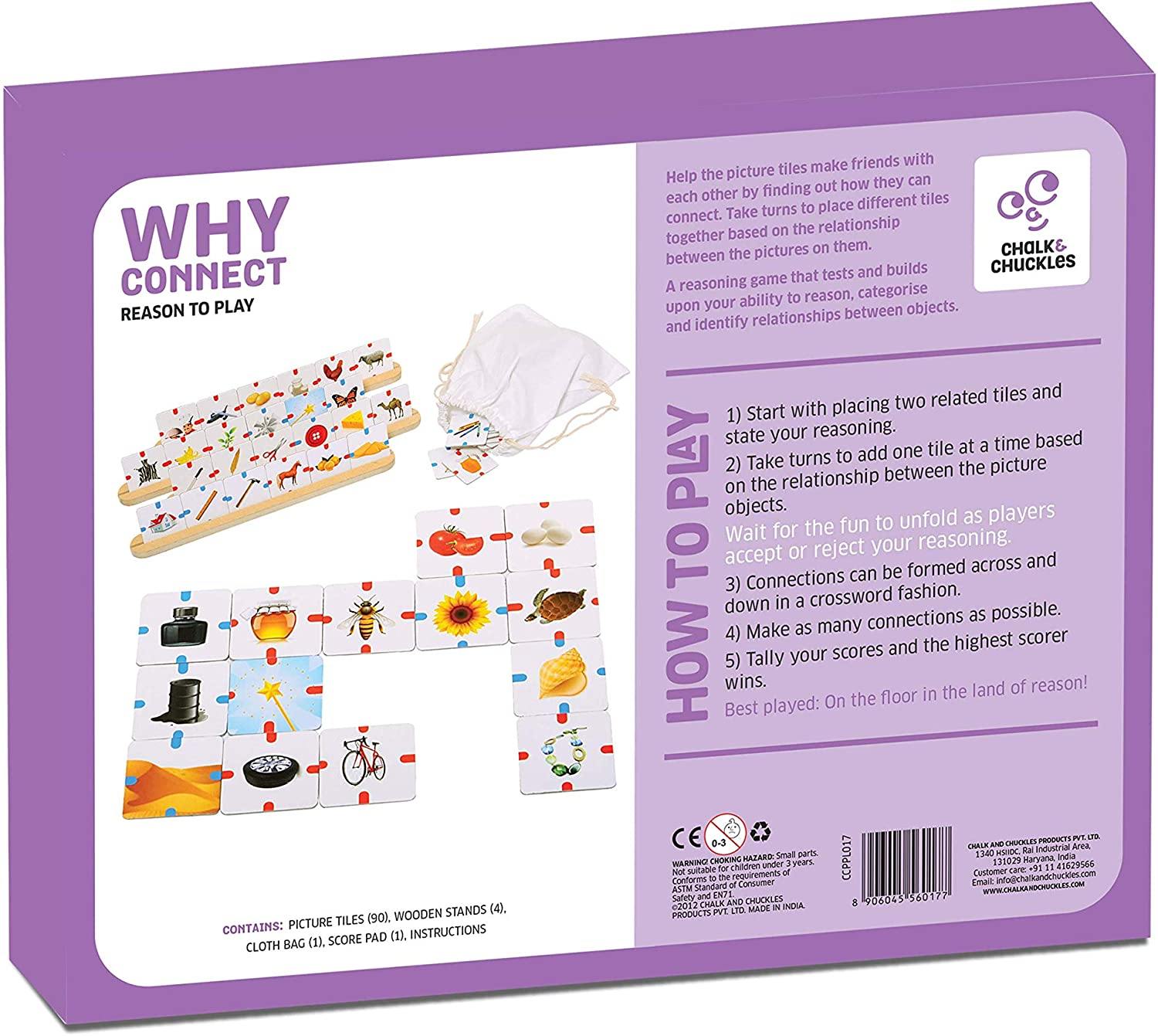 Chalk and Chuckles Rolling Tales, Story Telling Wooden Dice Cubes with Feelings & Objects Ages 5 to 99 Years Old Create Endless Stories - JOY2ESpree