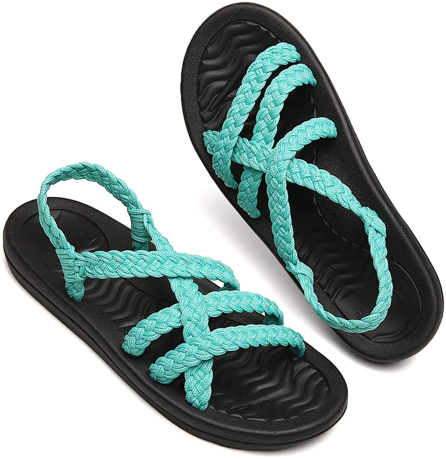 MEGNYA Women's Comfortable Walking Sandals with Arch Support Waterproof for Walking/Hiking/Travel/Wedding/Water Spot/Beach