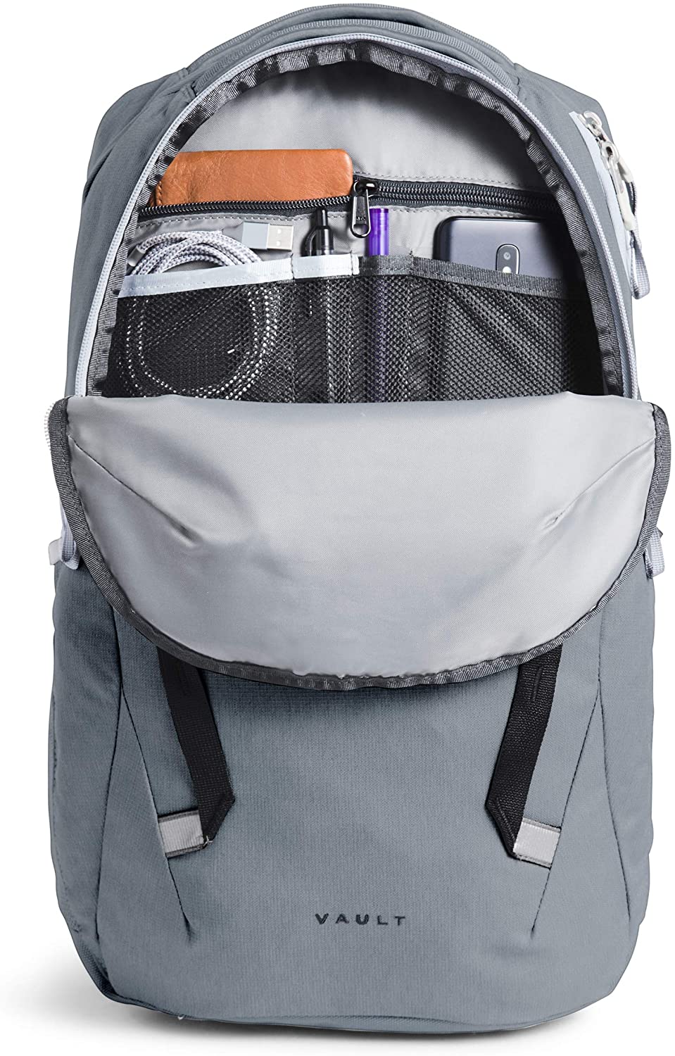 The North Face Vault Backpack, Moab Khaki/Asphalt Grey, One Size