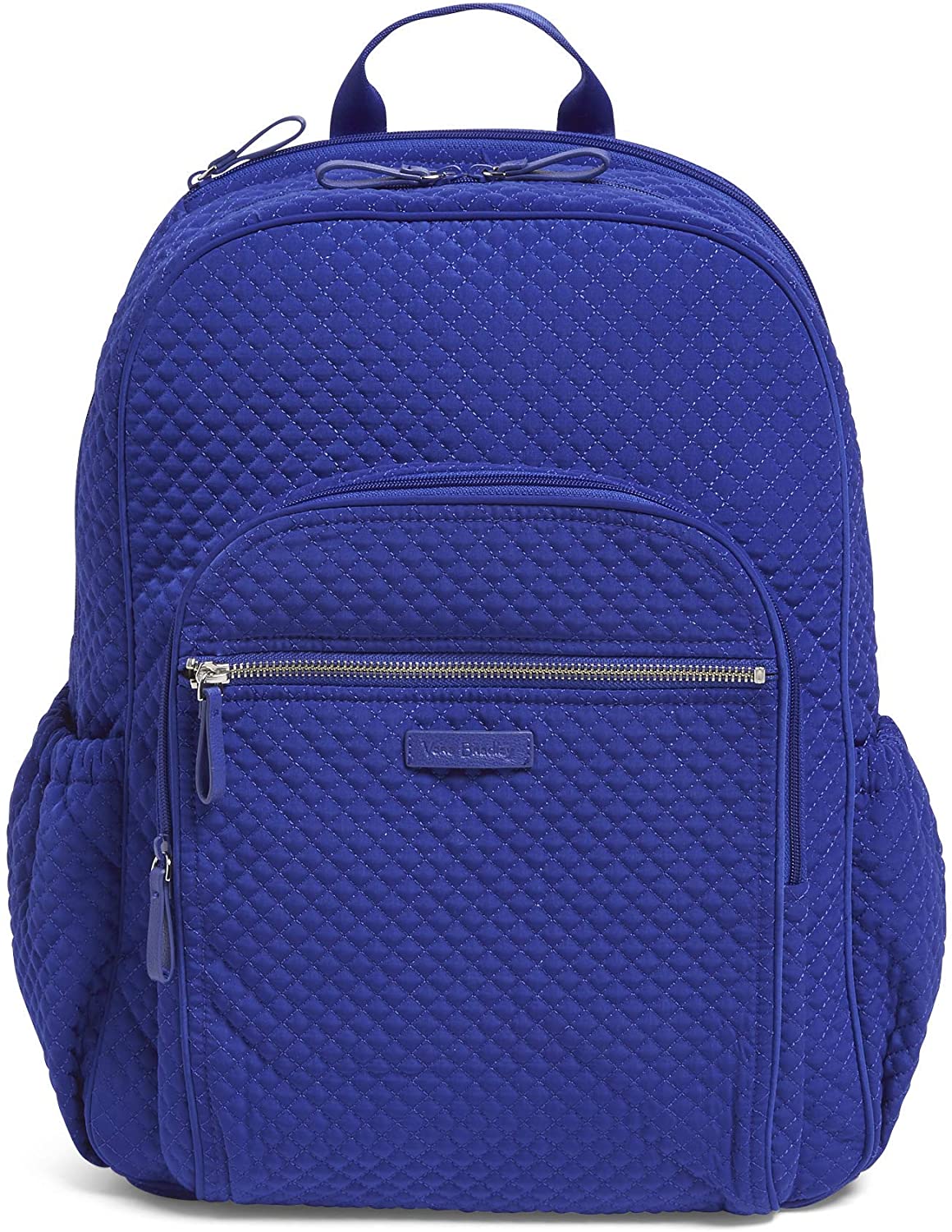 Vera Bradley Women's Microfiber Campus Backpack, Classic Navy, One Size