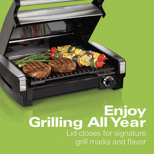 
                        
                          Cargar imagen en el visor de la galería, Hamilton Beach Electric Indoor Searing Grill with Viewing Window and Removable Easy-to-Clean Nonstick Plate - JOY2ESpree
                        
                      